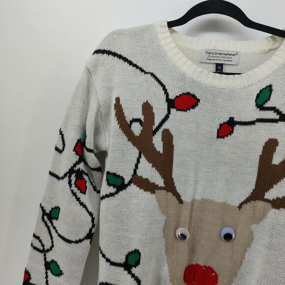 Tiara International Christmas Collection Size M Ugly Christmas Sweater - Picture 11 of 16